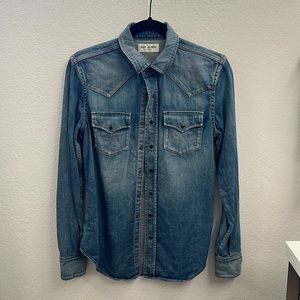 Authentic SAINT LAURENT denim western shirt